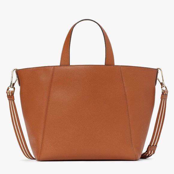 New Kate Spade Rosie Satchel Pebbled Leather Warm Gingerbread - Picture 5 of 5